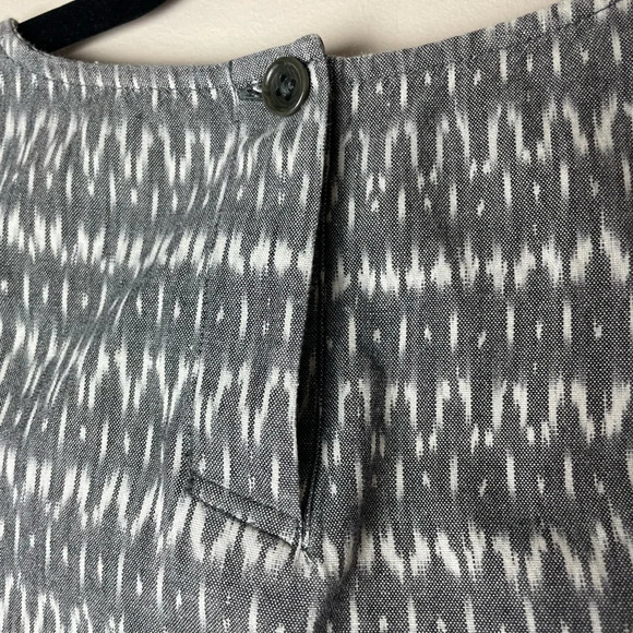 Eileen Fisher | Gray & White Patterned Organic Cotton Tank Top Size XS - Picture 5 of 6